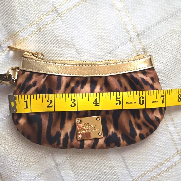 Lauren by Ralph Lauren Gold & Animal Print Wristlet - Picture 12 of 13